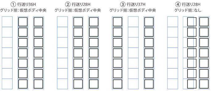 グリッド揃え